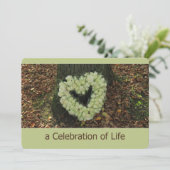 Uitnodiging tot herdenking van de levensdenkdienst (Staand voorkant)