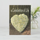 Uitnodiging tot herdenking van de levensdenkdienst (Staand voorkant)