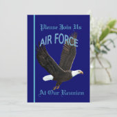 Uitnodiging tot hereniging van de Amerikaanse luch (Staand voorkant)