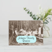 Uitnodiging tot hereniging van de familie Picnic (Staand voorkant)