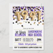 Uitnodiging tot hereniging van de middelbare schoo (Voorkant)