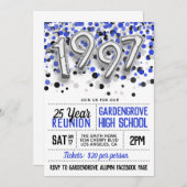 Uitnodiging tot hereniging van het High School Col (Voorkant / Achterkant)