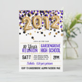 Uitnodiging tot hereniging van het High School Col (Staand voorkant)