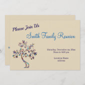 Uitnodiging tot hereniging van Nebula Tree Family (Voorkant / Achterkant)