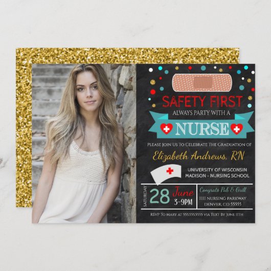 Uitnodiging tot herfst Afstuderen (Voorkant / Achterkant)