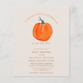 Uitnodiging tot herfst van budgetpompoen (Voorkant)