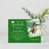 Uitnodiging tot herroeping groene Afstuderen (Staand voorkant)