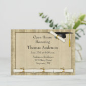 Uitnodiging tot het Afstuderen Diploma Border (Staand voorkant)