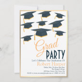 Uitnodiging tot het Afstuderen van olievlek en gou (Voorkant)