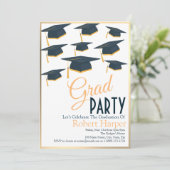 Uitnodiging tot het Afstuderen van olievlek en gou (Staand voorkant)