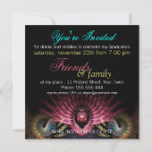 Uitnodiging tot het Afstuderen van Visionary Arts (Achterkant)