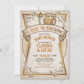 Uitnodiging tot het baby Baby shower (Voorkant)