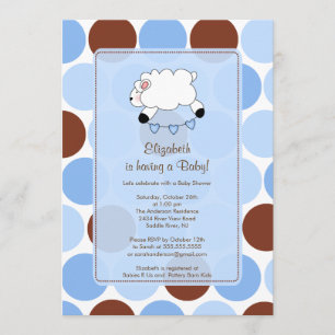Uitnodiging tot het Baby shower van Sweet Sheep Bo