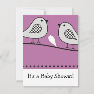 Uitnodiging tot het Baby shower van vogels : : Roz