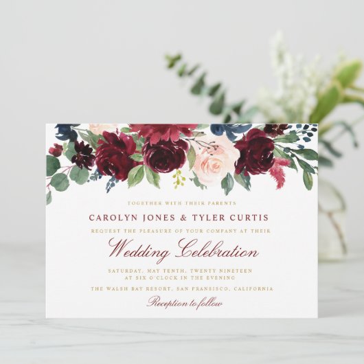 Uitnodiging tot het houden van een bloedige bruine (Staand voorkant)