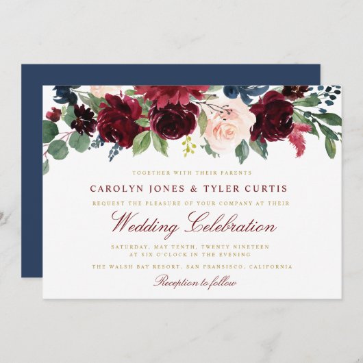 Uitnodiging tot het houden van een bloedige bruine (Voorkant / Achterkant)