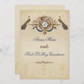 uitnodiging tot het huwelijk (Voorkant / Achterkant)