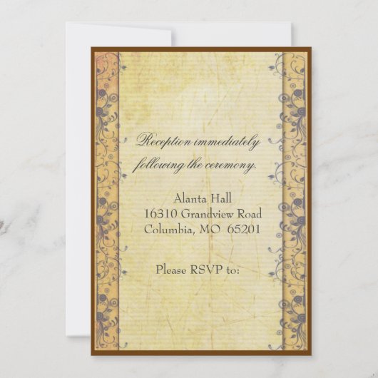 Uitnodiging tot het huwelijk te Parijs (Achterkant)