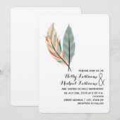 Uitnodiging tot het huwelijk van de woestijn (Voorkant / Achterkant)