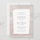 Uitnodiging tot het huwelijk van edele parels (Voorkant)