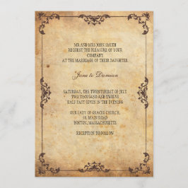  uitnodiging tot het huwelijk van Floral