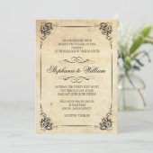  uitnodiging tot het huwelijk van Floral (Staand voorkant)