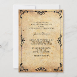  uitnodiging tot het huwelijk van Floral