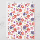 uitnodiging tot het huwelijk van Floral (Achterkant)