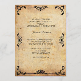  uitnodiging tot het huwelijk van Floral