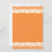 Uitnodiging tot het huwelijk van Ivory Lace (Achterkant)