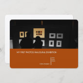 Uitnodiging tot het inaugurale tentoonstellen (Voorkant / Achterkant)