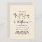 uitnodiging tot het indienen van Baby showers in (Voorkant / Achterkant)