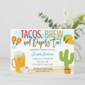 Uitnodiging tot het indienen van Baby showers Taco (Staand voorkant)