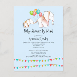 Uitnodiging tot het indienen van Baby showers via Briefkaart