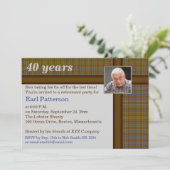 Uitnodiging tot het indienen van boetes in bruine  (Staand voorkant)