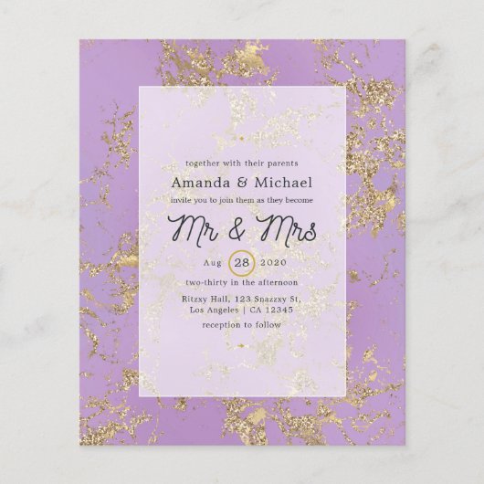 Uitnodiging tot het indienen van budgettaire Paars Flyer (Voorkant)