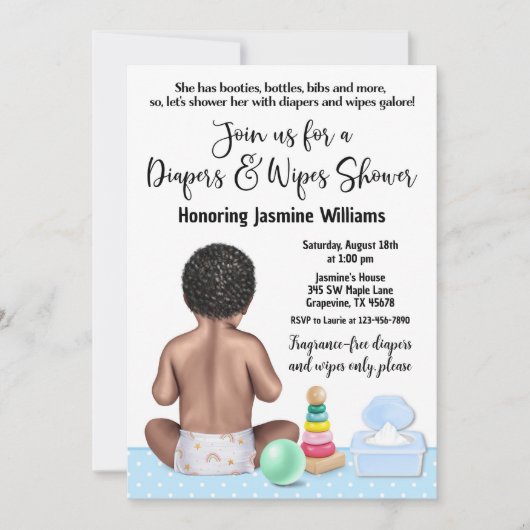 Uitnodiging tot het indienen van diapers en Baby s (Voorkant)