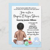 Uitnodiging tot het indienen van diapers en Baby s (Voorkant / Achterkant)