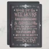 Uitnodiging tot het indienen van een Baby shower-i (Voorkant / Achterkant)