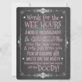 Uitnodiging tot het indienen van een Baby shower-i (Voorkant)