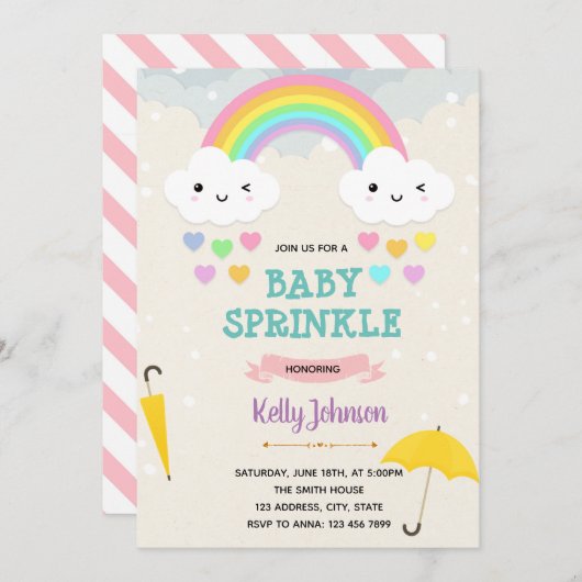 Uitnodiging tot het indienen van een feest (Voorkant / Achterkant)