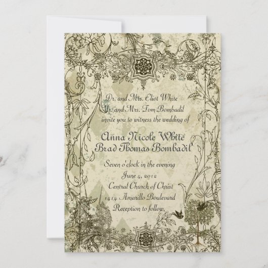 uitnodiging tot het indienen van een huwelijk (Voorkant)