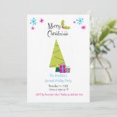 Uitnodiging tot het indienen van feestdagen voor t (Staand voorkant)