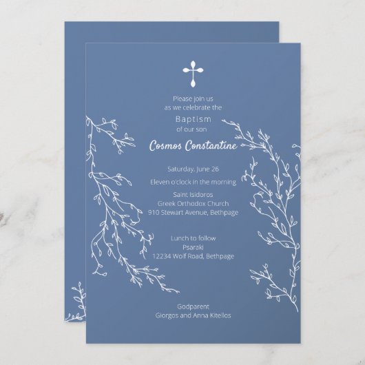 uitnodiging tot het indienen van kosmos 1 (Voorkant / Achterkant)