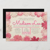 Uitnodiging tot het indienen van papierbloemen (Voorkant / Achterkant)