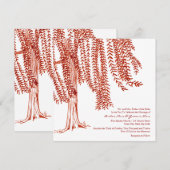 Uitnodiging tot het indienen van rode en witte wil (Voorkant / Achterkant)