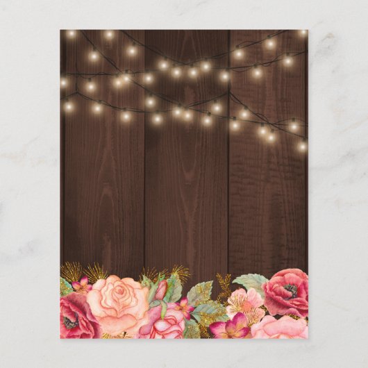 Uitnodiging tot het indienen van rozen-hout-BUDGET (Achterkant)