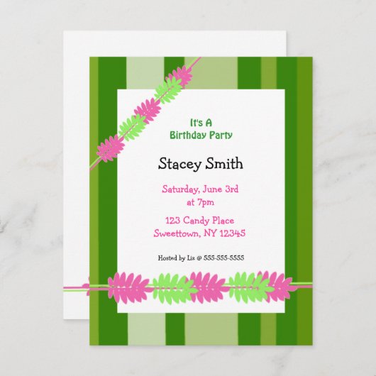 Uitnodiging tot het indienen van staven en bladere (Voorkant / Achterkant)