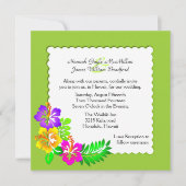 uitnodiging tot het indienen van tropische bruilof (Voorkant)