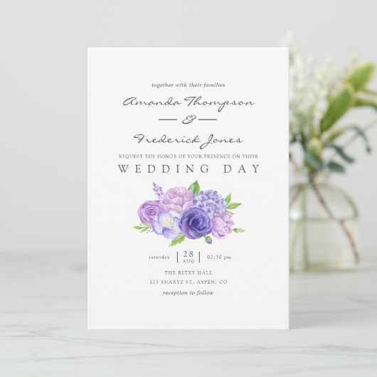 Uitnodiging tot het indienen van ultra Violet Wate (Staand voorkant)